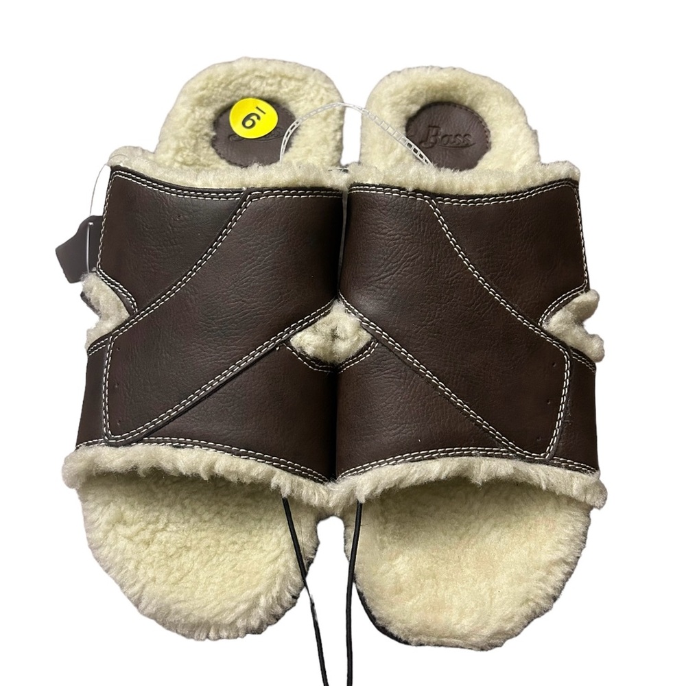 003 SLPPRS: Bass Sherpa Outdoor slippers size 8 - Picture 3 of 6